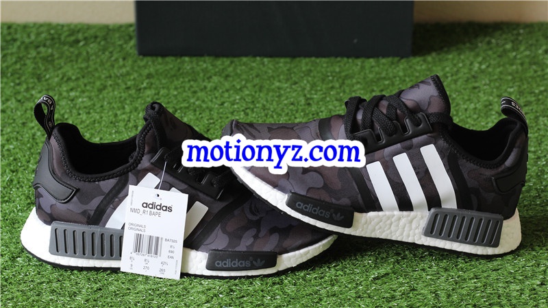 Best Version Adidas NMD R1 Bape Camo Black